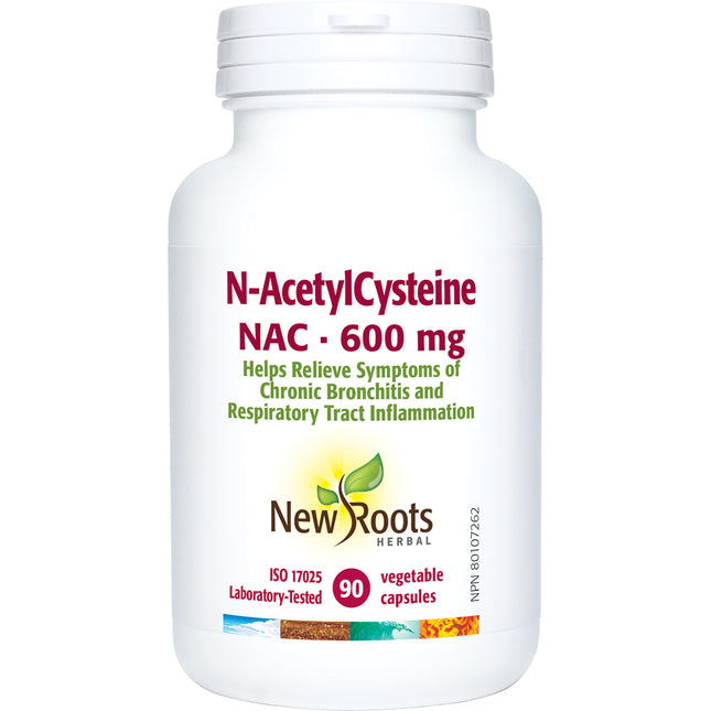 NEW ROOTS N-ACETYLCYSTEINE NAC 600mg 90caps