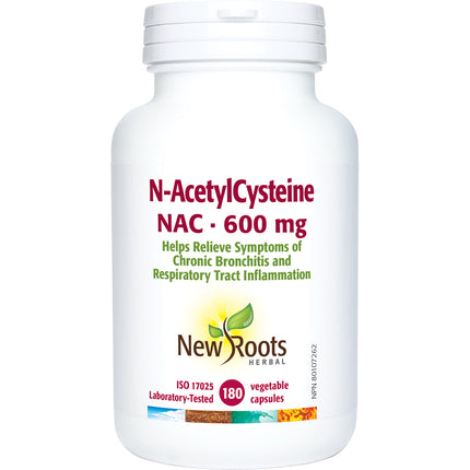 NEW ROOTS N-ACETYLCYSTEINE 600mg 180caps