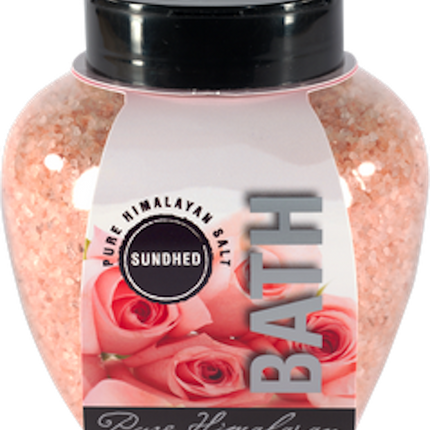 SUNDHED PURE HIMALAYAN BATH SALT WITH ROSE OIL 850g