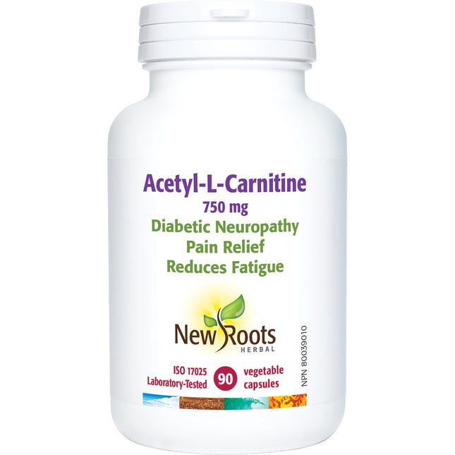 NEW ROOTS ACETYL-L-CARNITINE 750mg 90caps