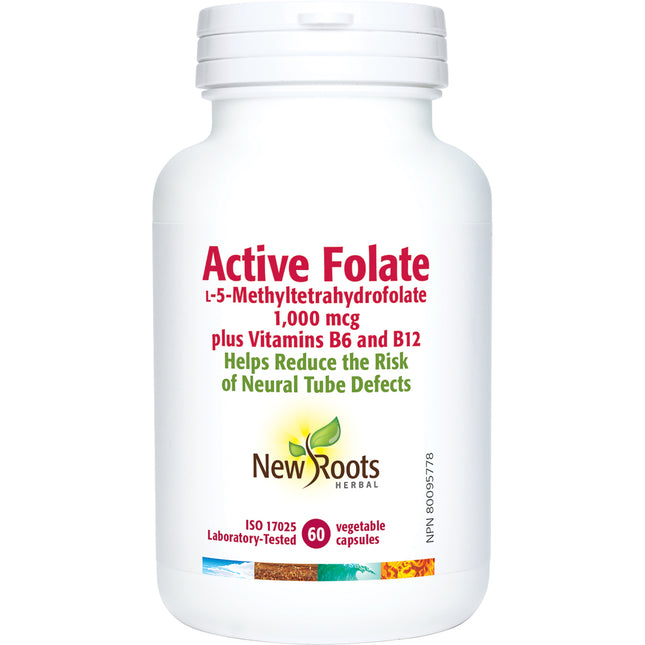 NEW ROOTS ACTIVE FOLATE 1,000mcg 60caps