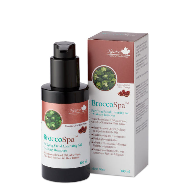 NEWCO BROCCOSPA PURIFYING FACIAL CLEANSING GEL AND MAKEUP REMOVER 100ml