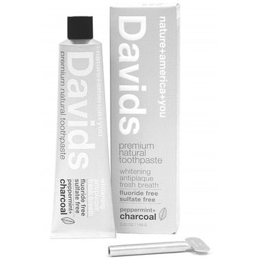 DAVIDS PEPPERMINT CHARCOAL TOOTHPASTE 149g