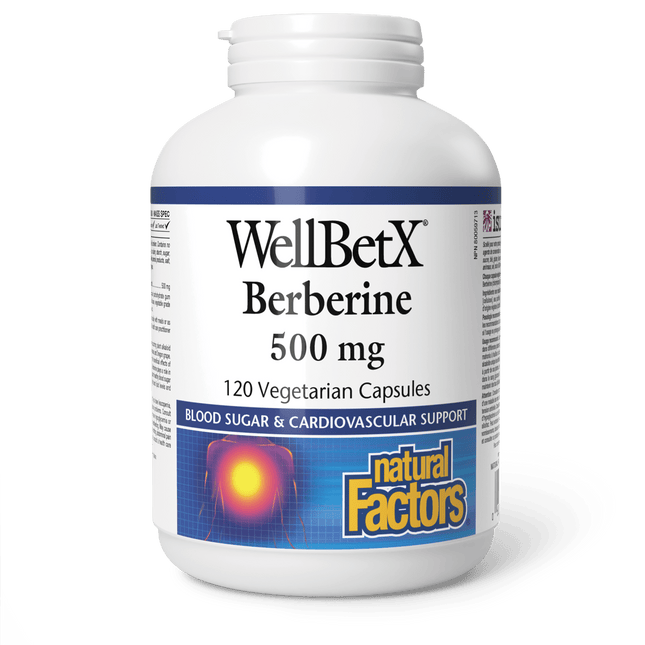 NATURAL FACTORS WELLBETX BERBERINE 500mg 120vc