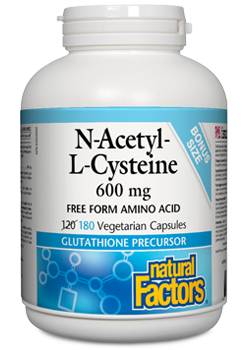 NATURAL FACTORS N-ACETYL-L-CYSTEINE 600mg 180vcaps