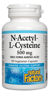 Natural Factors N-Acetyl-Cysteine 500mg 90vcaps