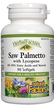 Natural Factors Saw Palmetto with Lycopene 90sg
