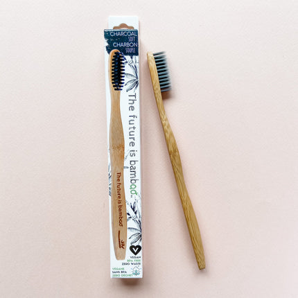 Future is Bamboo Charcoal Bamboo Toothbrush 1pc