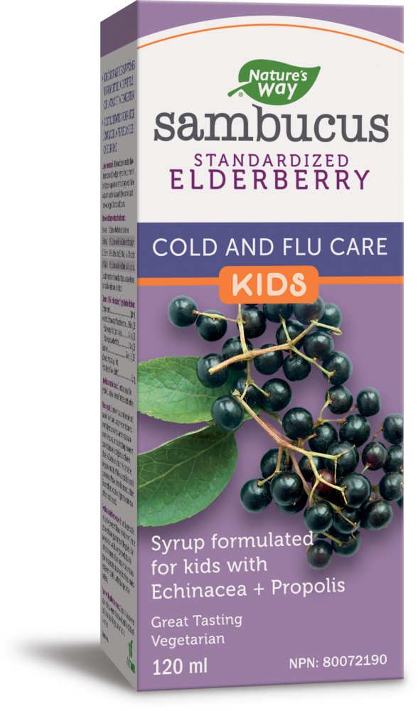Nature's Way Kids Sambucus Elderberry Cold and Flu Care 120ml