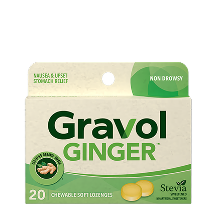 GRAVOL GINGER NAUSEA & UPSET STOMACH RELIEF (NON-DROWSY) LOZENGES 20tabs