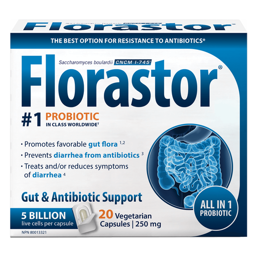 FLORASTOR 益生菌肠道和抗生素支持 20 粒