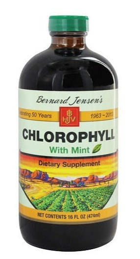 Bernard Jensen Chlorophyll Liquid Mint 474ml