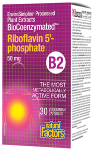 Natural Factors Biocoenzymated Riboflavin 5-Phosphate 50mg 30vcaps