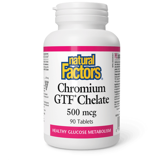 NATURAL FACTORS CHROMIUM GTF CHELATE 90tabs