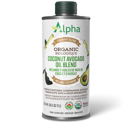 ALPHA ORGANIC BIOLOGIQUE COCONUT AVOCADO OIL BLEND 250ML