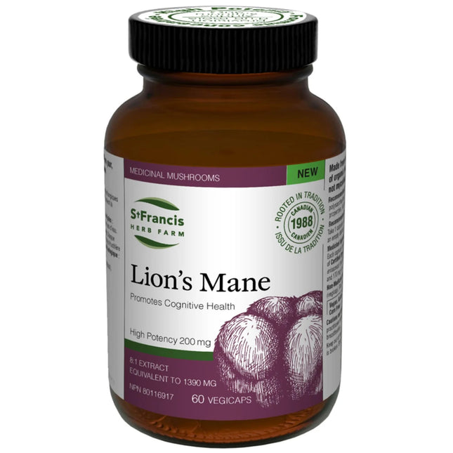 ST. FRANCIS HERB FARM LION'S MANE 60 VCAPS