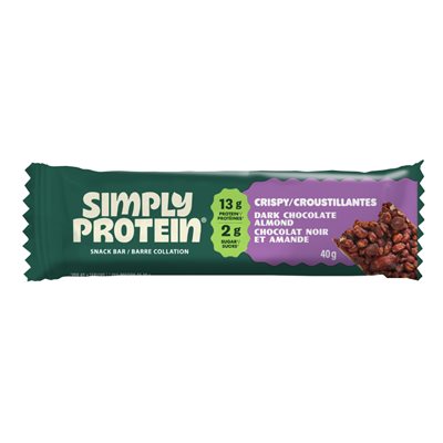SIMPLY PROTEIN CRISPY DARK CHOCOLATE ALMOND 40G