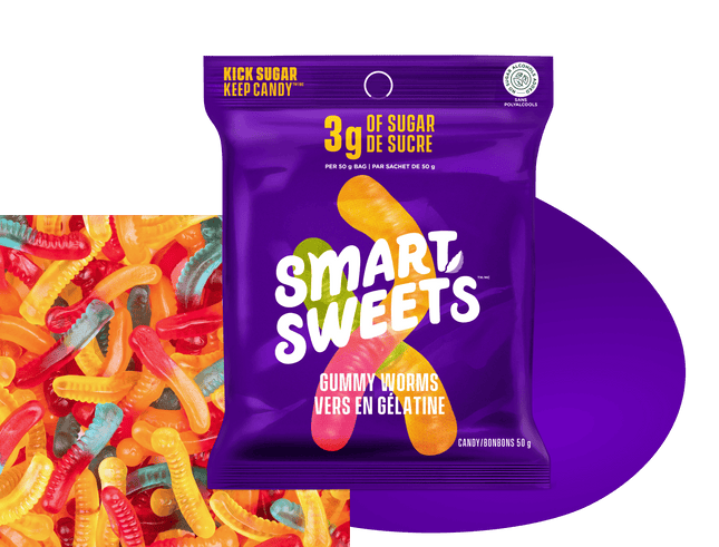 SMART SWEETS GUMMY WORMS 50g