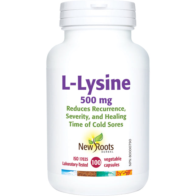 NEW ROOTS L-LYSINE 500mg 100vcaps