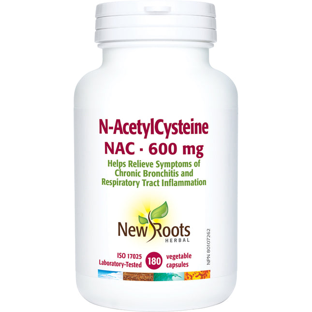 NEW ROOTS N-ACETYLCYSTEINE 600mg 180caps