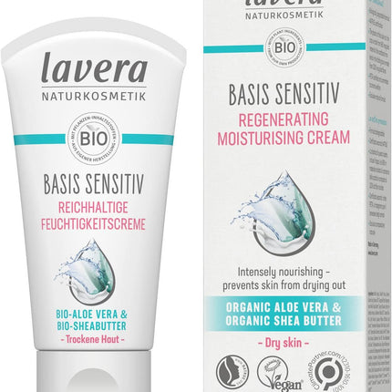 LAVERA BASIS SENSITIV REGENERATING MOISTURISING CREAM 50ml