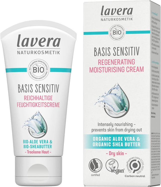 LAVERA BASIS SENSITIV REGENERATING MOISTURISING CREAM 50ml