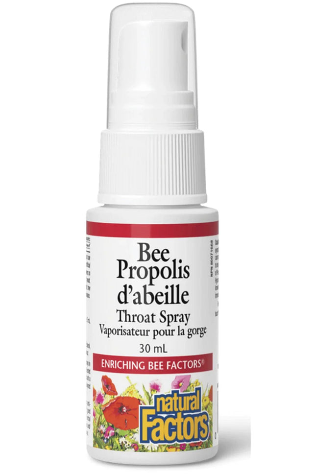 NATURAL FACTORS BEE PROPOLIS THROAT SPRAY 30ml