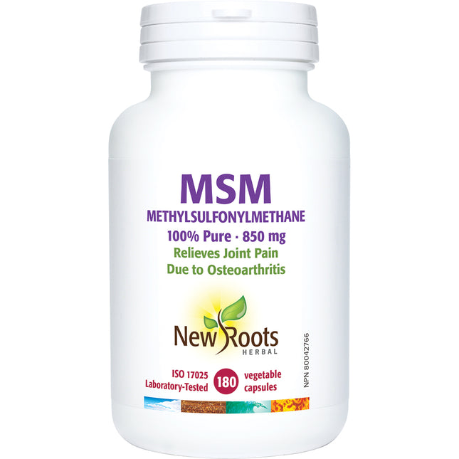 NEW ROOTS MSM 850mg 180caps