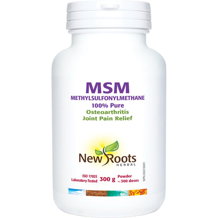 New Roots Msm NEW ROOTS MSM 100% PURE 300g, 628747007962 – Finlandia Natural Pharmacy