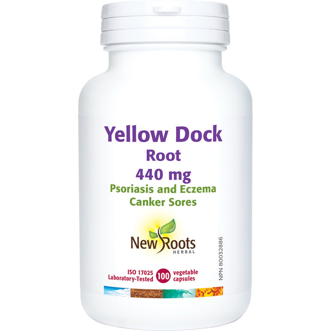 NEW ROOTS YELLOW DOCK ROOT 440mg 100caps
