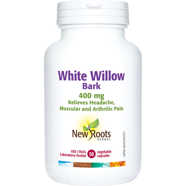 NEW ROOTS WHITE WILLOW BARK 400mg 50caps