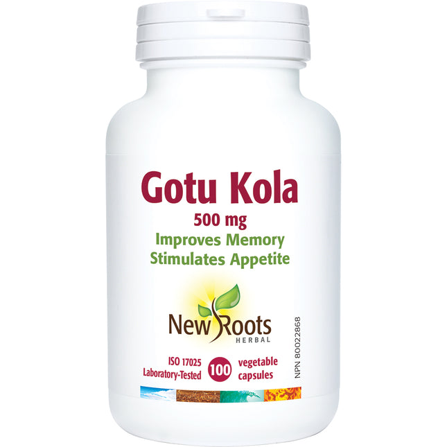NEW ROOTS GOTU KOLA 500mg 100caps