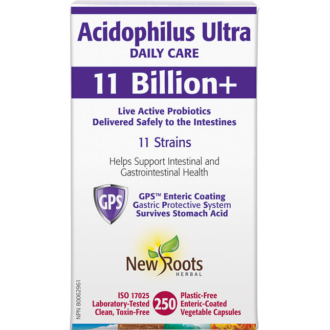 NEW ROOTS ACIDOPHILUS ULTRA DAILY CARE 11 BILLION+ 250caps (F)