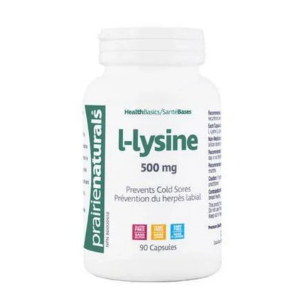 PRAIRIE NATURALS L-LYSINE 500mg 90vcaps