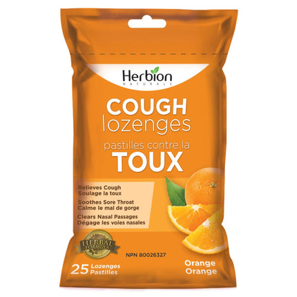 HERBION COUGH LOZENGES ORANGE 25CT