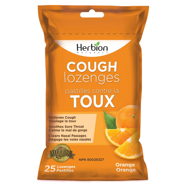HERBION COUGH LOZENGES ORANGE 25CT