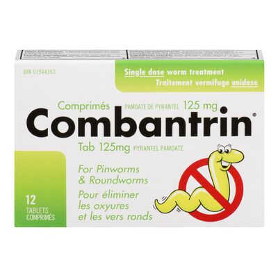 COMBANTRIN 125MG 12 TABLETS