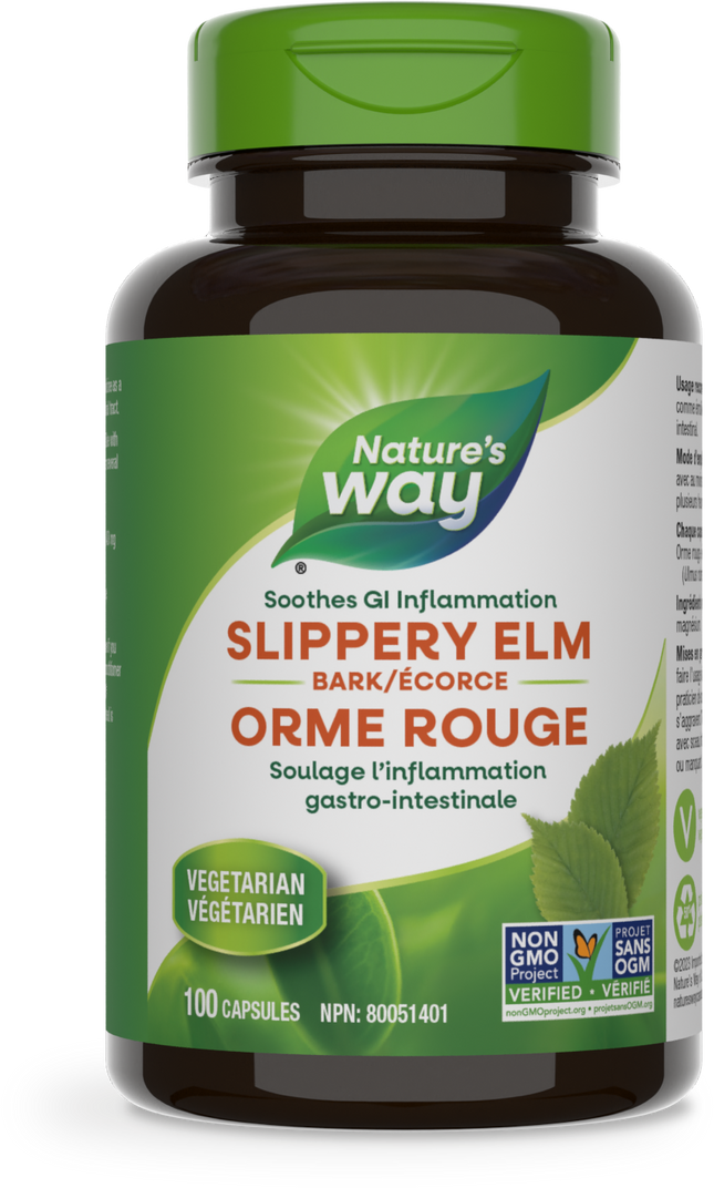 自然之道滑榆樹皮 100 粒