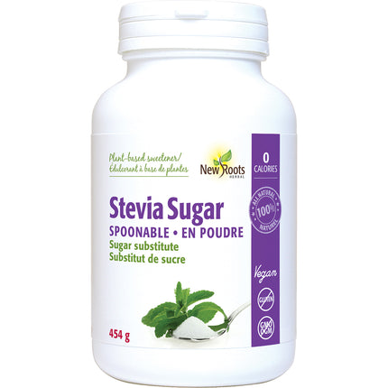NEW ROOTS STEVIA SUGAR SPOONABLE 454g