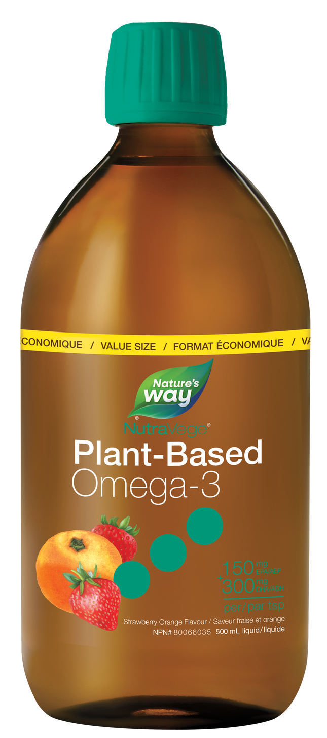 NUTRAVEGE OMEGA-3 500mg STRAWBERRY ORANGE 500ml