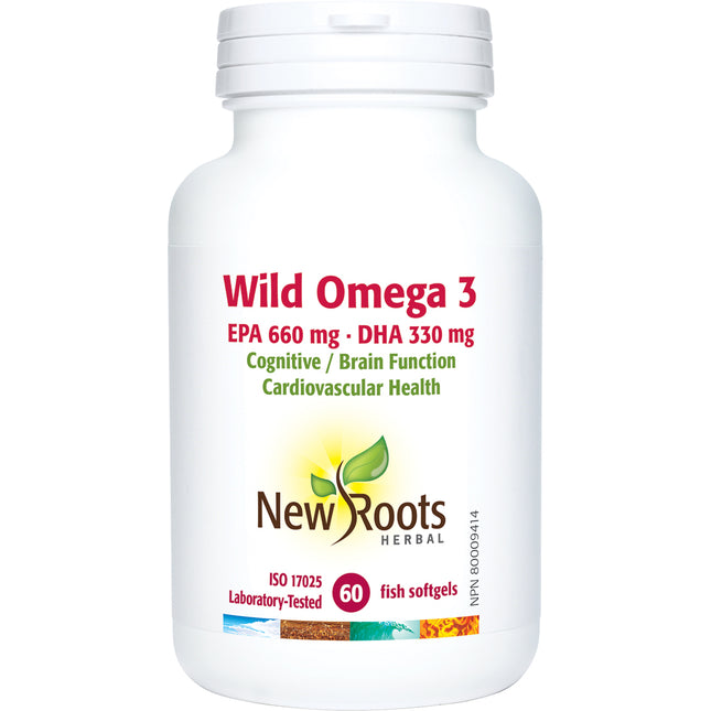 NEW ROOTS WILD OMEGA 3 EPA 660mg DHA 330mg 60sg