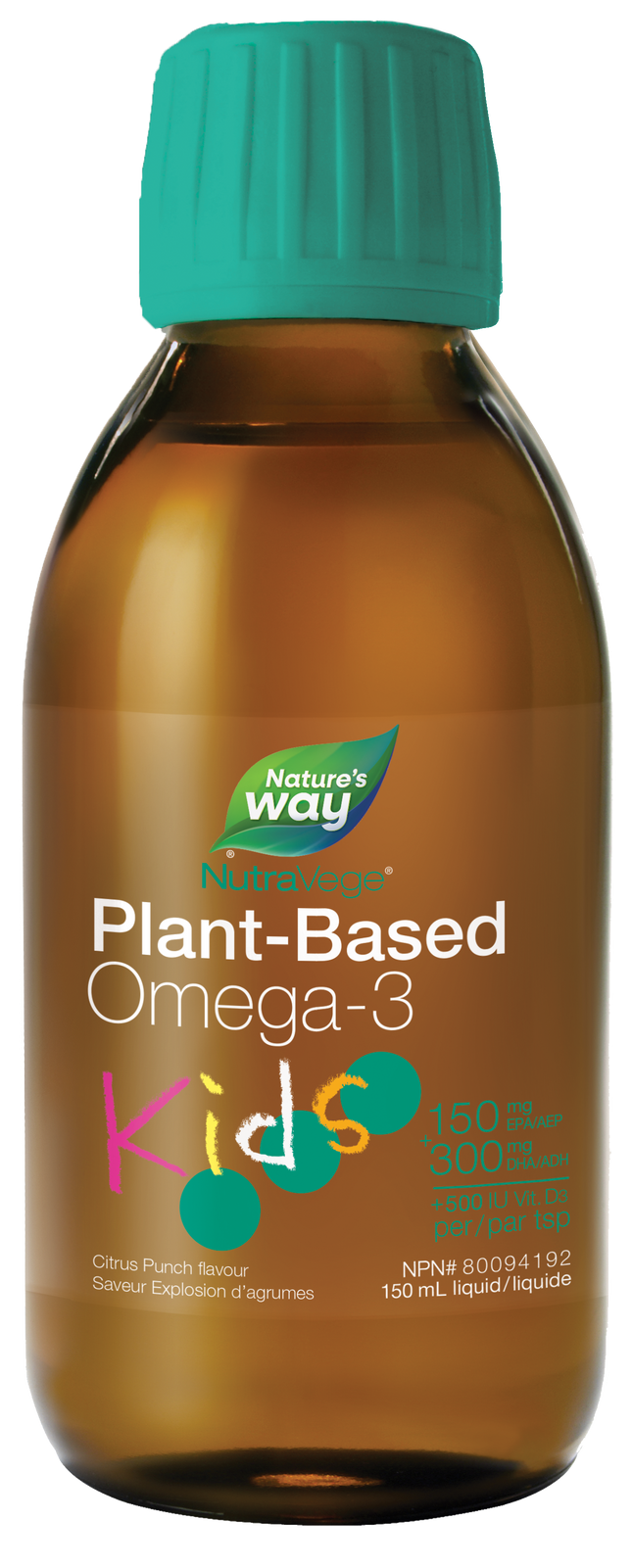 NATURE'S WAY NUTRAVEGE KIDS PLANT-BASED OMEGA-3 CITRUS PUNCH 150ml