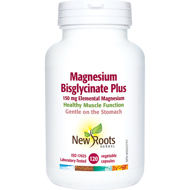 NEW ROOTS MAGNESIUM BISGLYCINATE PLUS 150mg 120caps