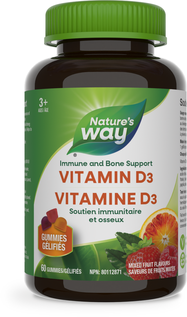 NATURE'S WAY VITAMIN D3 60gummies