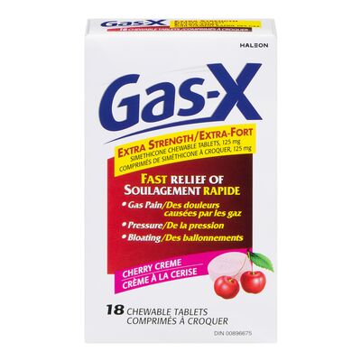 GAS X EXTRA STRENGTH CHEWABLE TABLETS 18tabs