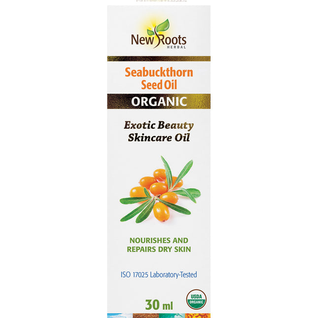 NEW ROOTS SEABUCKTHORN SEED OIL CERTIFIED ORGANIC 30ml