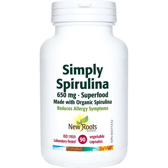 NEW ROOTS SIMPLY SPIRULINA 650mg 90caps