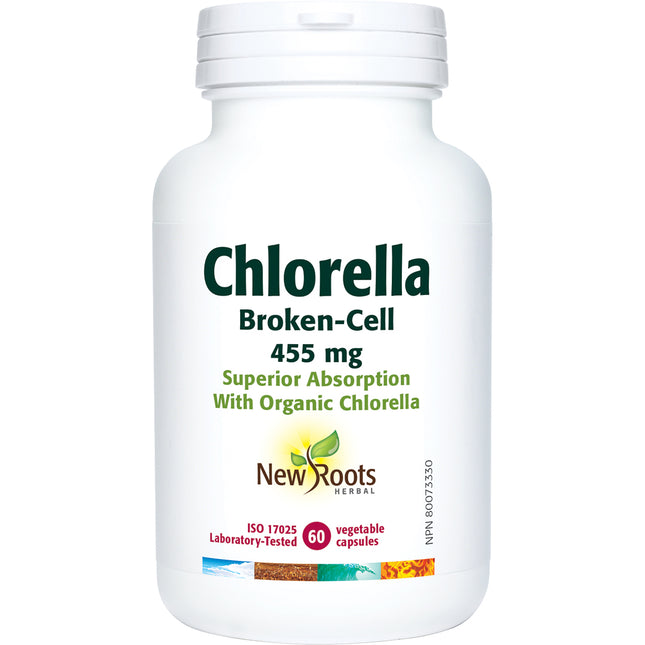 NEW ROOTS CHLORELLA 455mg 60caps