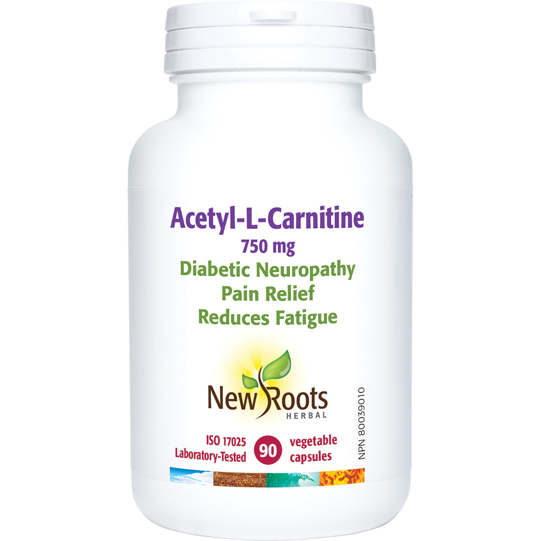 acetyl-l-carnitine neuropathy NEW ROOTS ACETYL-L-CARNITINE 750mg 90caps, 628747117302 – Finlandia Natural Pharmacy
