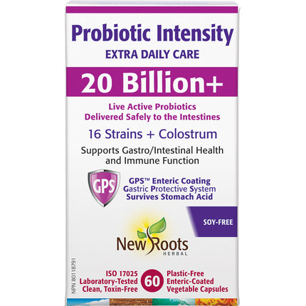 NEW ROOTS PROBIOTIC INTENSITY 20 BILLION+ 60caps (F)